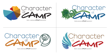 Character at Camp Logo options