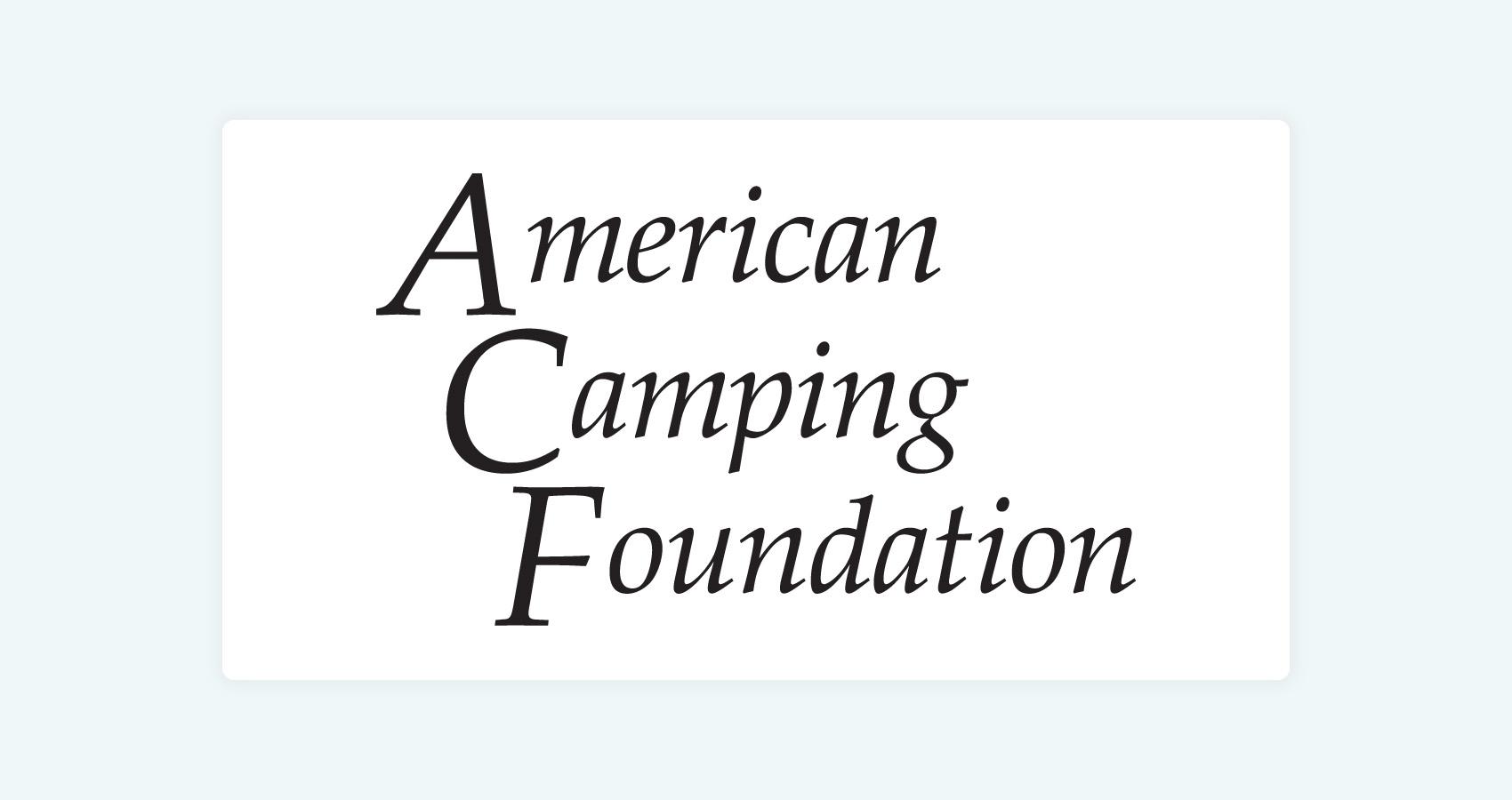 American Camping Foundation logo