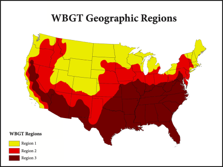 Geographic regions map